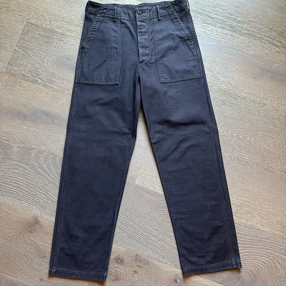 OrSlow Regular Fit Fatigue Pants Black Stone Size 3 (L)